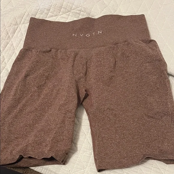 NVGTN Women's Tan Bike Shorts - Picture 1 of 1